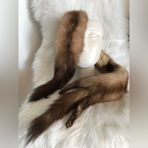 Vintage Natural Red Fox Wrap with Head •Full size